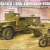 Academy 1/72 WWII Ground Vehicle Set 6 - M3 Half-track with Ford GPA and Motorcycle