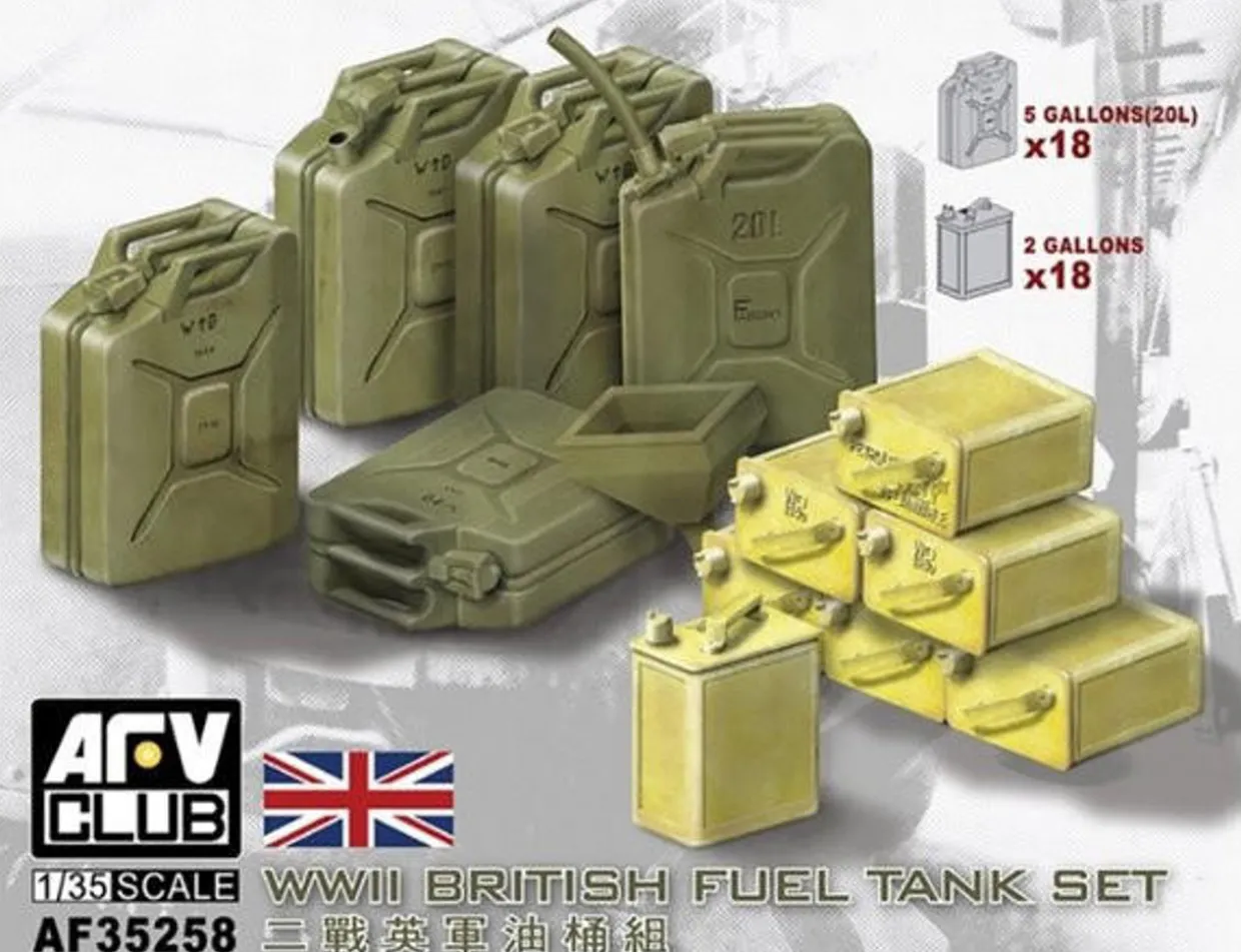 AFV Club 1/35 British WWII Fuel Tank Set