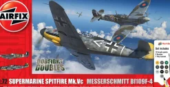 Airfix 1/72 Supermarine Spitfire Mk.Vc & Messerschmitt bf 109F-4 Starter Set
