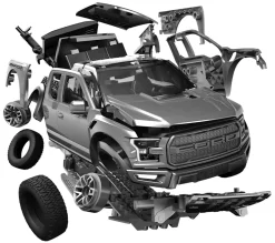 Airfix Quick Build Ford F-150 Raptor - Grey