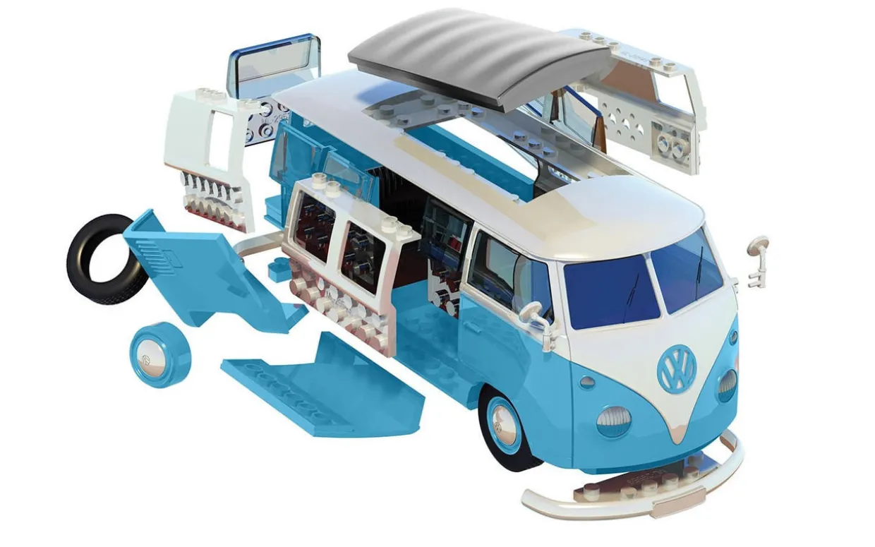 Airfix Quick Build VW Camper Van Blue