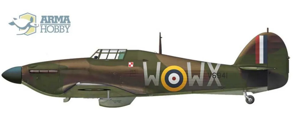 Arma Hobby 1/72 Hawker Hurricane Mk.I Allied Squadrons Model Kit