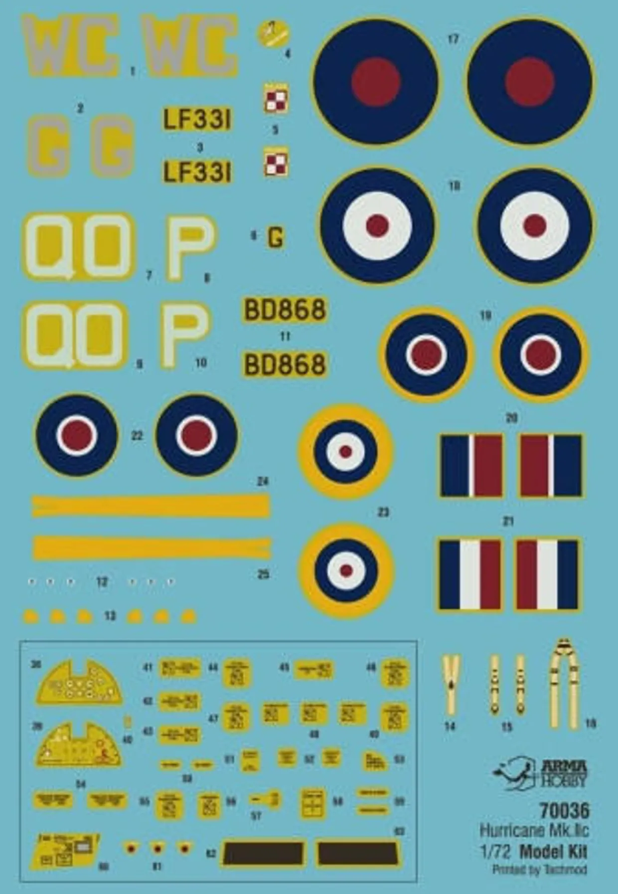 Arma Hobby 1/72 Hawker Hurricane Mk.IIc Model Kit