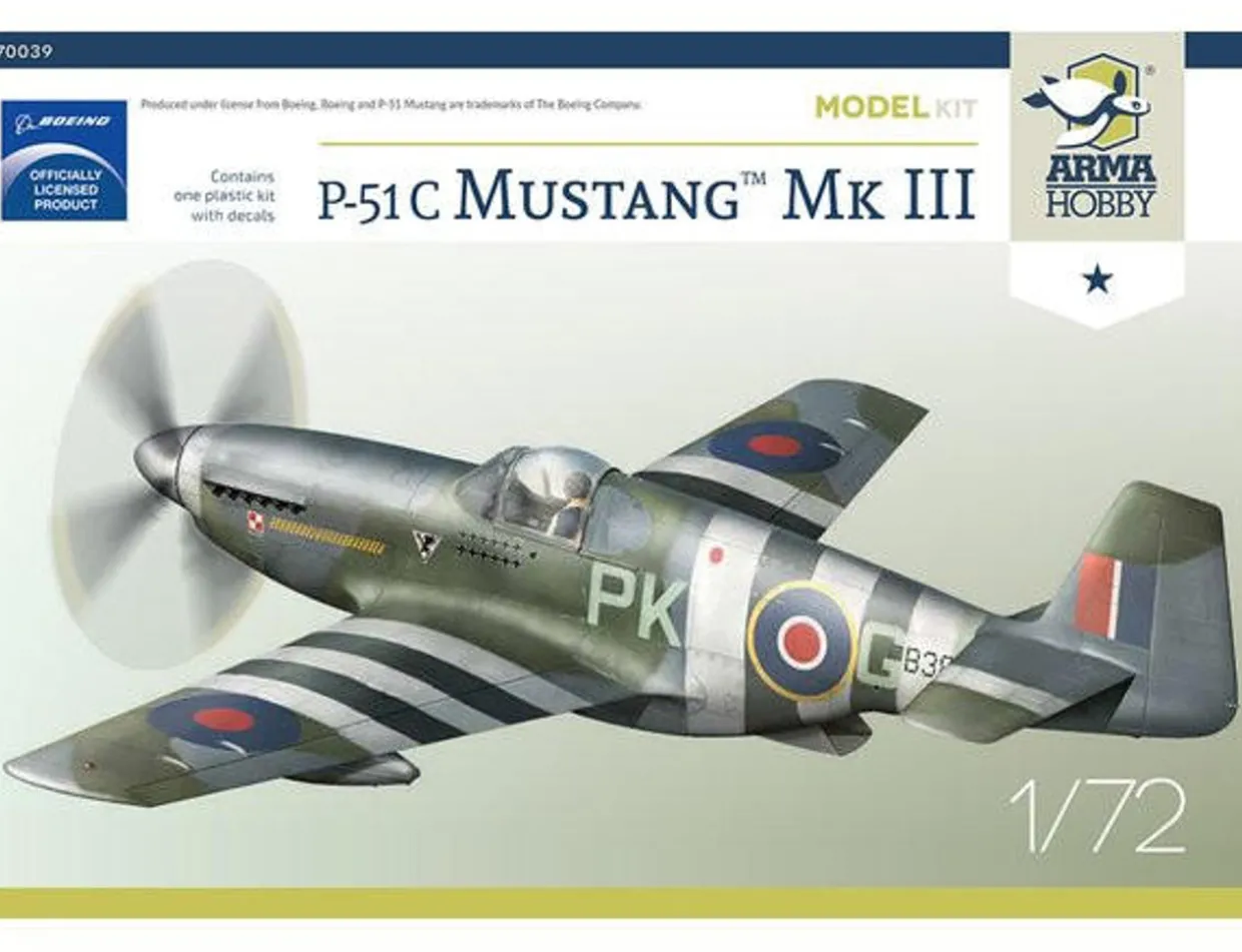Arma Hobby 1/72 North American P-51C Mustang Mk.III RAF