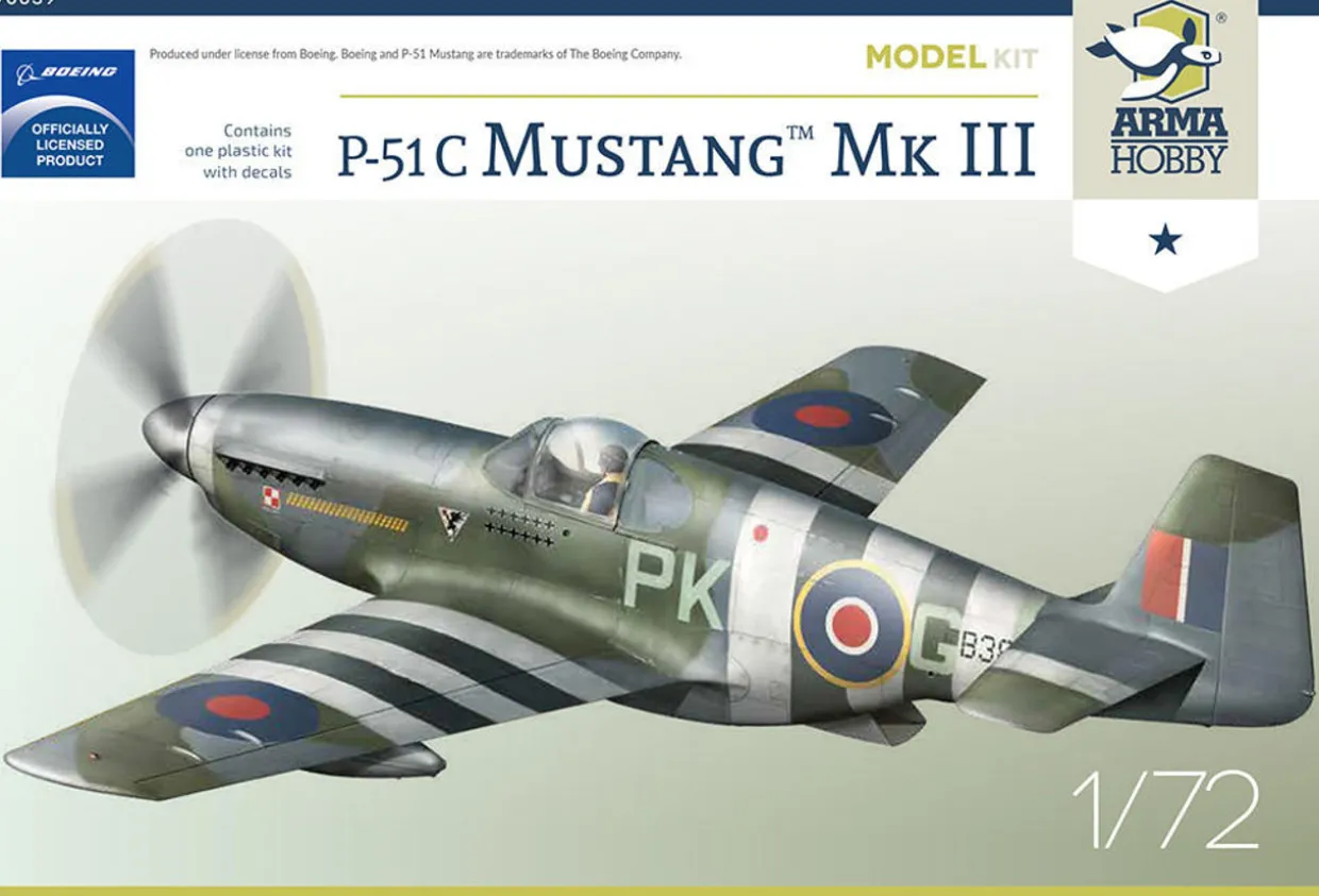 Arma Hobby 1/72 North American P-51C Mustang Mk.III RAF