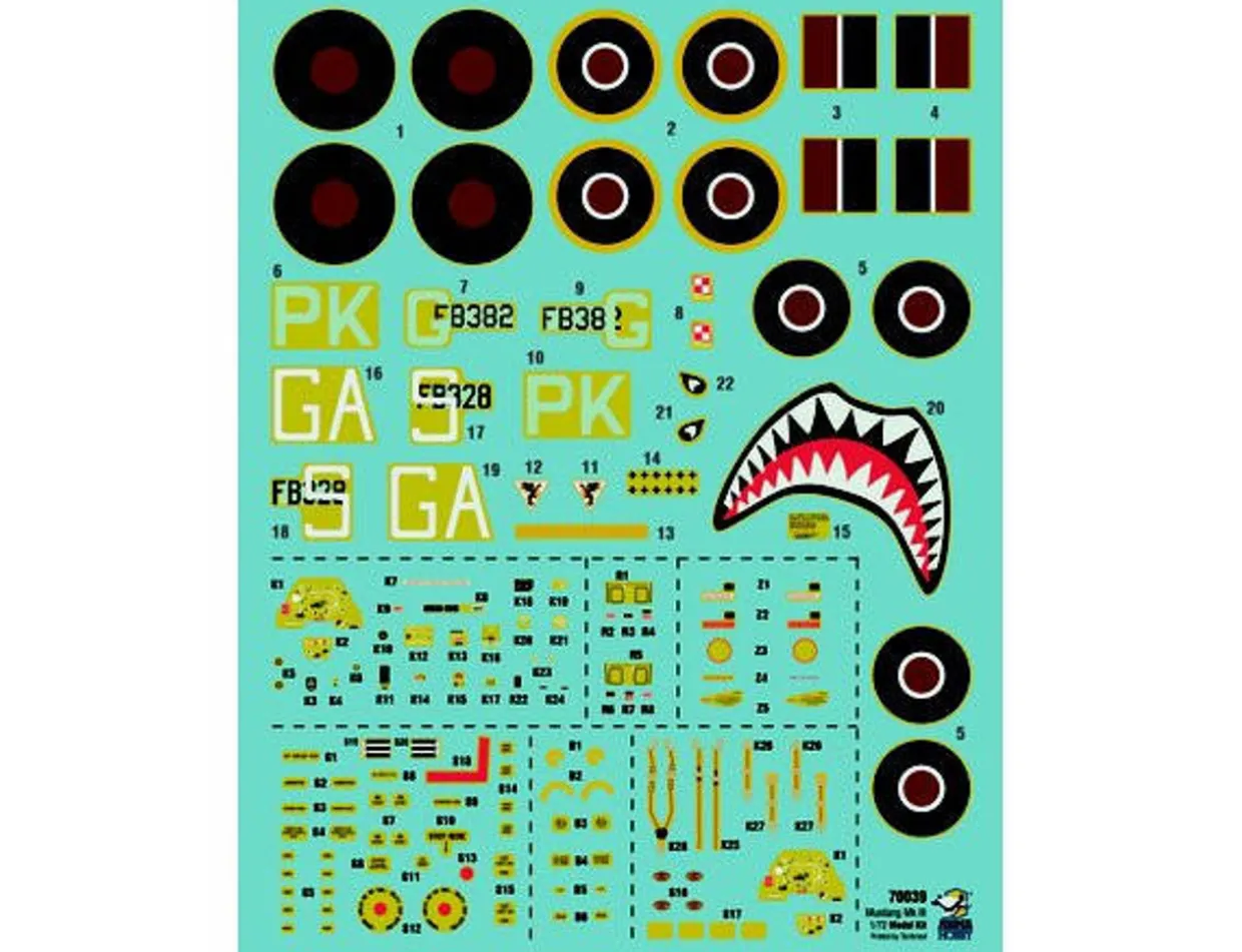 Arma Hobby 1/72 North American P-51C Mustang Mk.III RAF