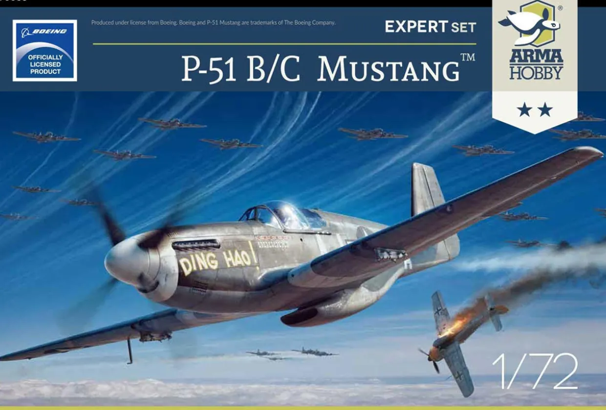 Arma Hobby 1/72 North American P-51B/C Mustang Expert Set Model Kit