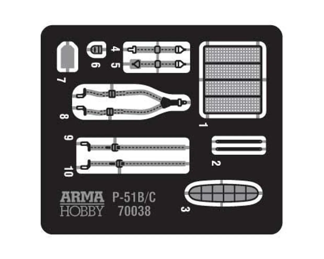 Arma Hobby 1/72 North American P-51B/C Mustang Expert Set Model Kit