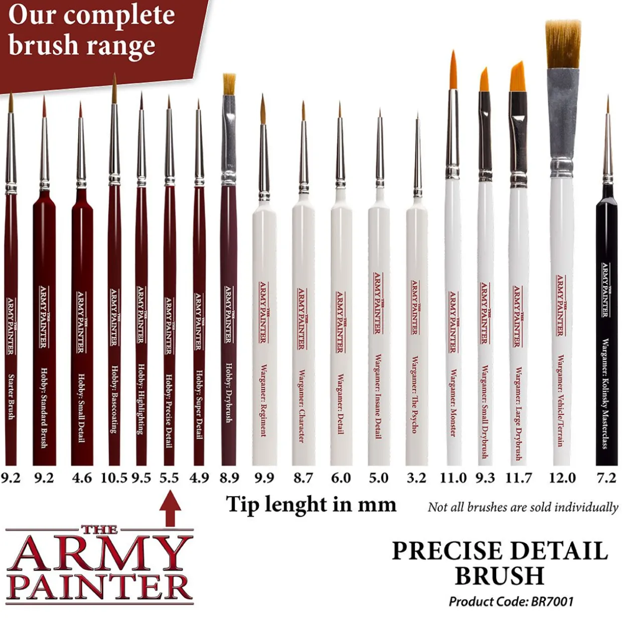 Army Painter 7010 Wargamer Brush Large Drybrush