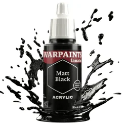 Army Painter Warpaints Fanatic 3001 18ml Matt Black Acrylic Paint
