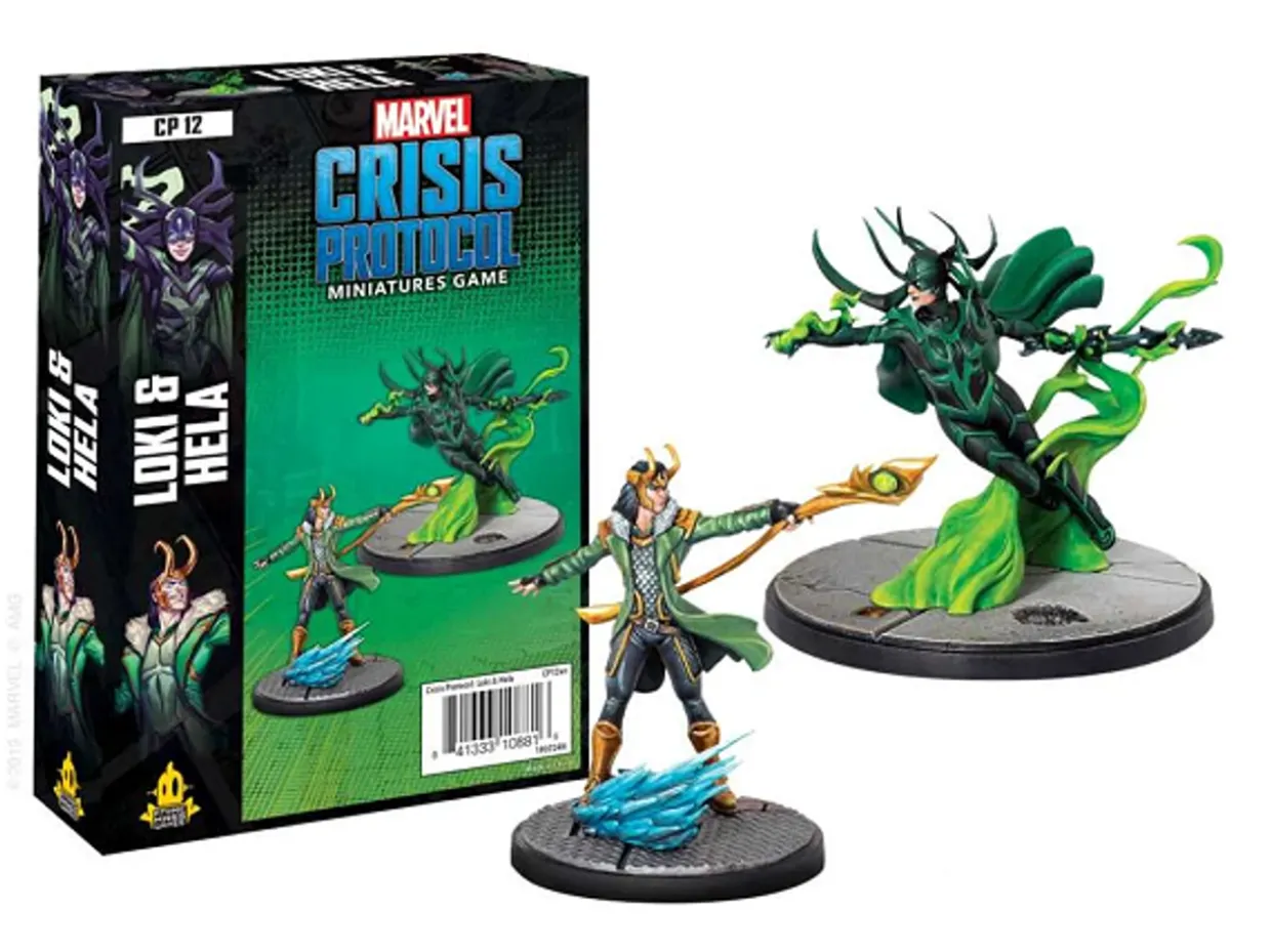 Atomic Mass Games Marvel Crisis Protocol: 012 Loki and Hela