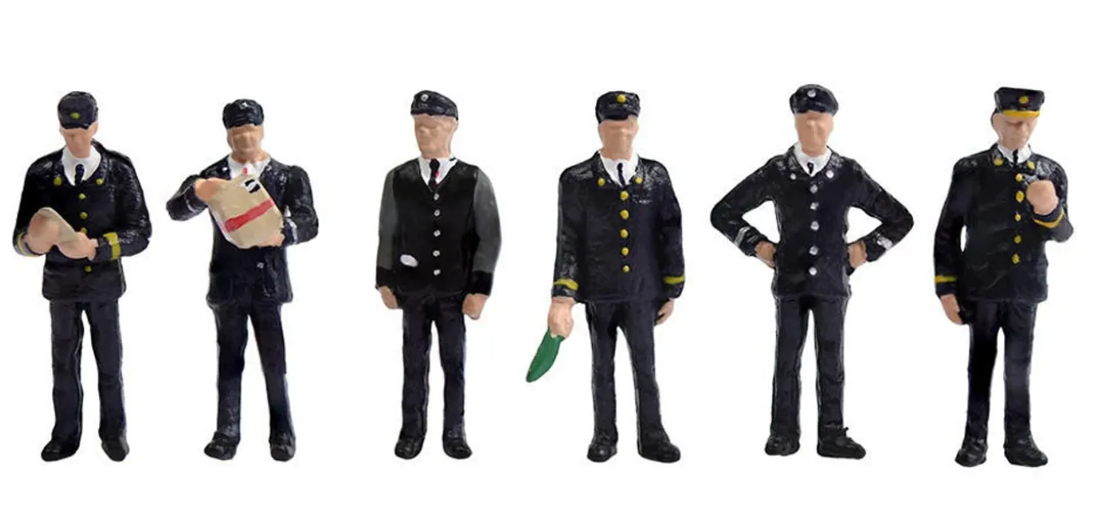 Bachmann 1960/70s Station Staff Set of 6 Figures