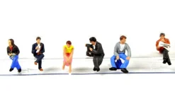 Bachmann Station Passengers Sitting Set of 6 Figures