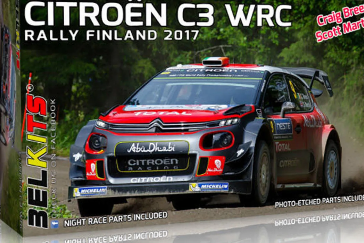 Belkits 1/24 Citroen C3 WRC Finland Rally 2017 C.Breen