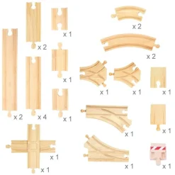 BigJigs Low Level Track Expansion Pack