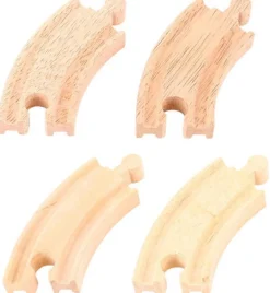 BigJigs Short Curved Track x 4