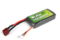 BlackZon Battery Pack LiPo 7.4V, 1600mAh, T-Plug (Deans)