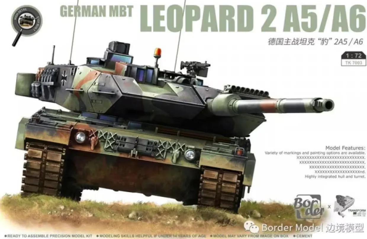 Border Models 1/72 Leopard 2 A5/A6 Model Kit