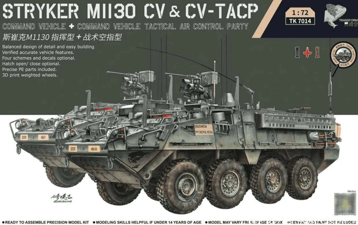 Border Models 1/72 M1130 Stryker CV and CV-TACP