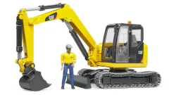 Bruder Cat Mini Excavator With Worker