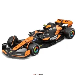 Burago 1/24 F1 McLaren MCL38 2024 With Piastri Figure Diecast Model