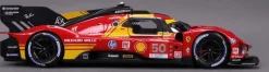 Burago 1/43 Ferrari Racing 499p Le Mans Hypercar 2024 AF Corse #50 Hard Case Diecast Model