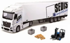 Burago 1/43 MB Actros Lift and Load Truck With Pallets