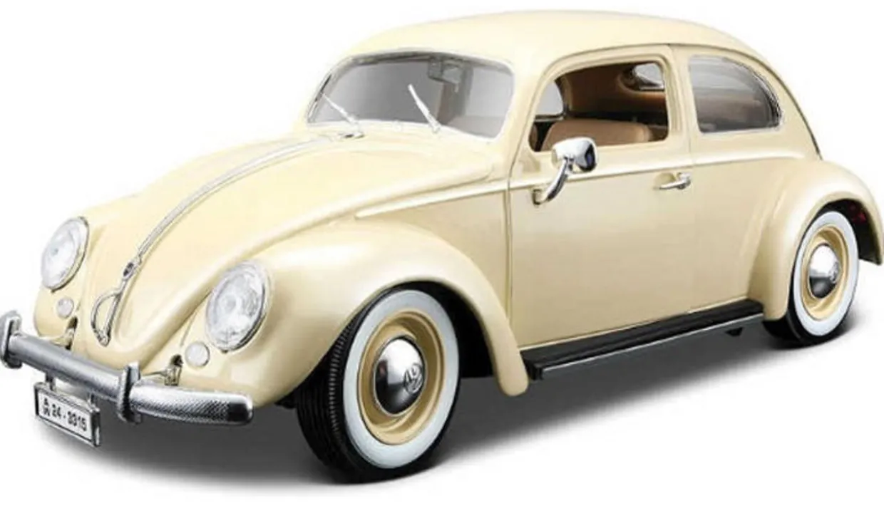 Burago 1/18 VW Kafer Beetle 1955 Diecast Model