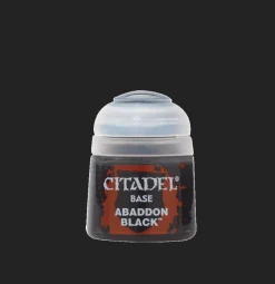 Citadel Colour 12ml Base Abaddon Black Acrylic Paint