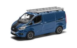 Corgi 1/43 Ford Transit Custom Sport, Chrome Blue Diecast Model