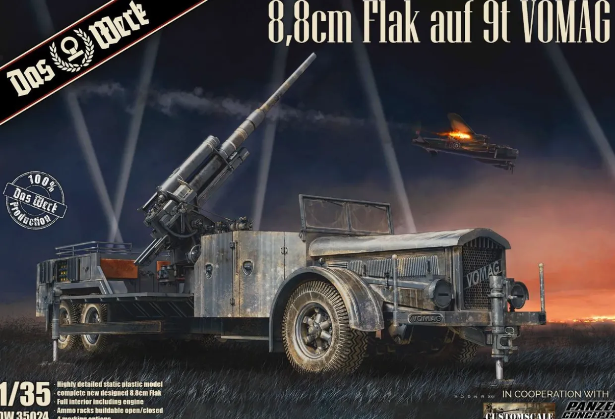 Das Werk 1/35 8.8cm Flak with 9t Vomag SPG