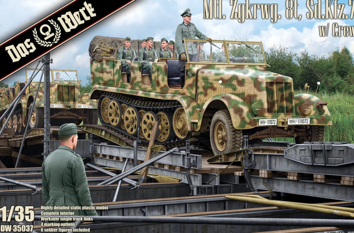 Das Werk 1/35 Mtl.Zgkrwg. 8t Sd.Kfz.7 with Crew
