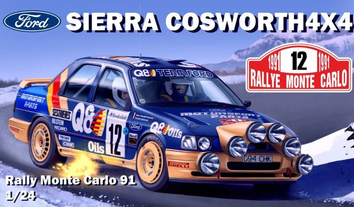 DM 1/24 Ford Sierra Cosworth 4x4 Rally Montecarlo 1991