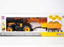 Double Eagle RC 1/24 JCB Farm Tractor with Tipping Trailer