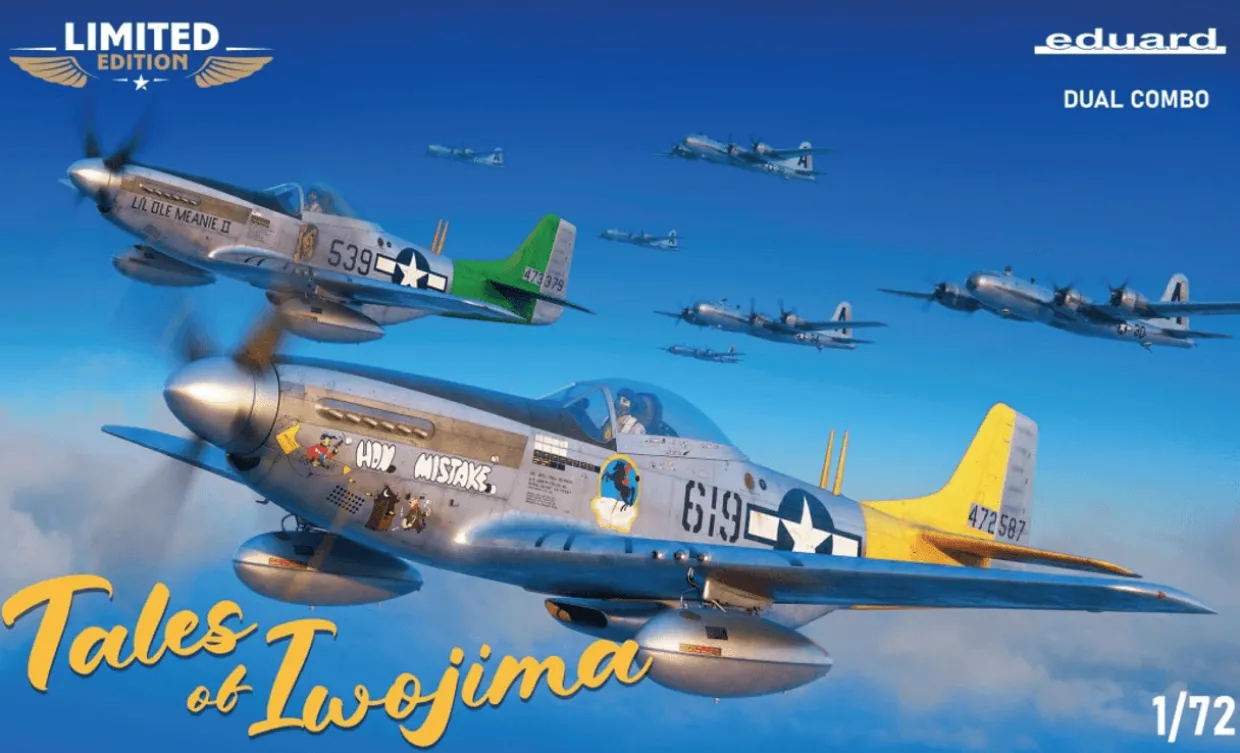 Eduard 1/72 Tales of Iwo Jima - North American P-51 Mustang Dual Combo Limited Edition