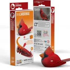 Eugy 68 Cardinal Card 3D Puzzle