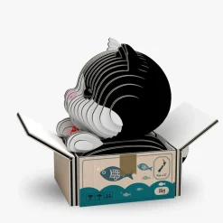 Eugy 89 Cat - Tuxedo Card 3D Puzzle