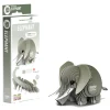Eugy 10 Elephant Card 3D Puzzle