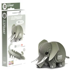 Eugy 10 Elephant Card 3D Puzzle