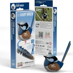 Eugy 25 Fairy wren Card 3D Puzzle