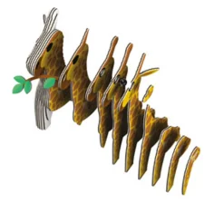 Eugy 09 Giraffe Card 3D Puzzle