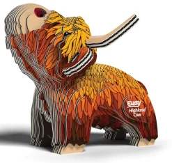 Eugy 106 Highland Cow Card 3D Puzzle