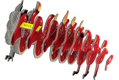 Eugy 85 Red Dragon Card 3D Puzzle