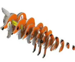 Eugy 72 Red Fox Card 3D Puzzle