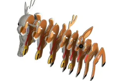 Eugy 54 Reindeer Card 3D Puzzle