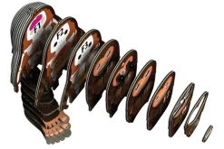 Eugy 98 Sasquatch Bigfoot Card 3D Puzzle