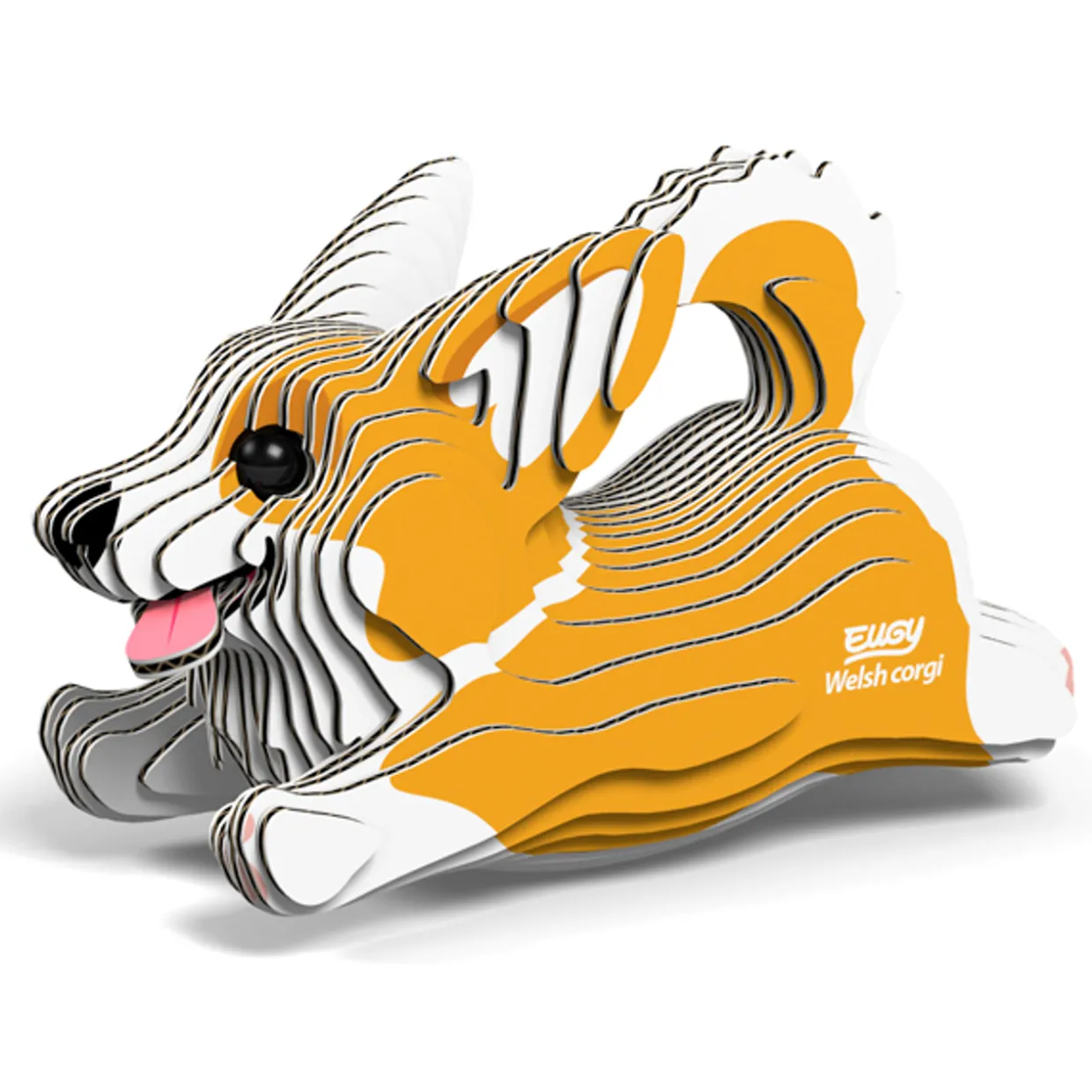 Eugy 80 Welsh Corgi Card 3D Puzzle