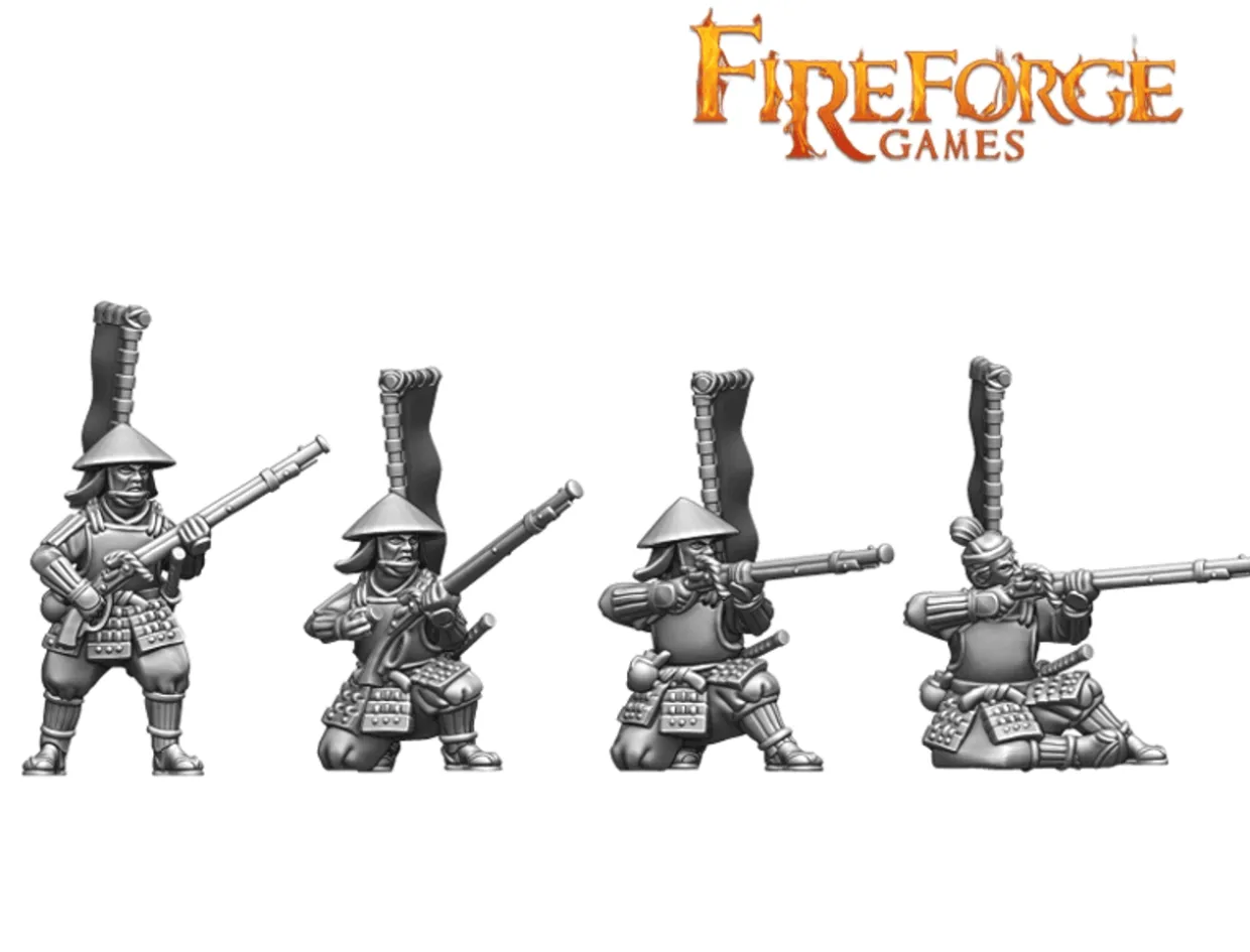 Fireforge Games 28mm Samurai Wars - Ashigaru Shooters