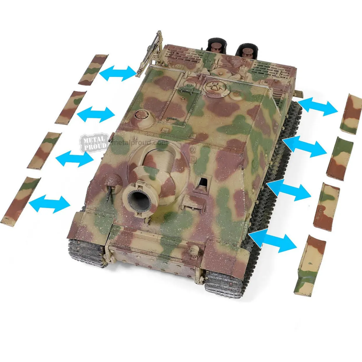 Forces Of Valor 1/32 German Sturmmorserwagen 606/4 Mit 38cm RW 61 L/3.5 "Sturmtiger" Diecast Model