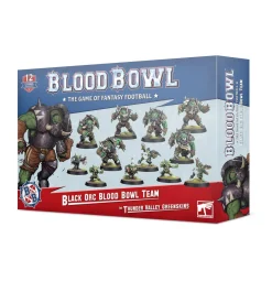 Games Workshop Blood Bowl - Team - Black Orc Team - The Thunder Valley Greenskins